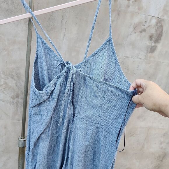 Lucky brand wide leg linen blend jumpsuit - Picture 6 of 8